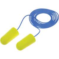 Bouchons d'oreilles n&eacute;on jaune E-A-Rsoft, Vrac - Sac en poly, Avec cordon WestPier