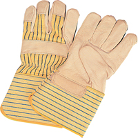 Gants d'ajusteur &agrave; paume s&egrave;che d'usage standard, Grand, Paume en Cuir fleur de vache, Doublure en Coton WestPier