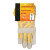 Standard-Duty Dry-Palm Fitters Gloves, Large, Grain Cowhide Palm, Cotton Inner Lining WestPier