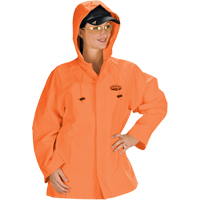 Hurricane Flame Retardant/Oil Resistant Rain Suits - Jacket, 4X-Large, High Visibility Orange WestPier