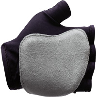 Anti-Impact Fingerless Right-Hand Glove, X-Small, Split Leather Palm, Slip-On Cuff WestPier