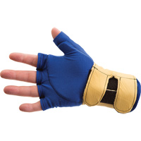 Fingerless Glove Liner with Wrist Restrainer, Size X-Small, Poly-Cotton Palm SR273 | WestPier