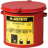 Oily Waste Cans, FM Approved/UL Listed, 2 US gal., Red WestPier