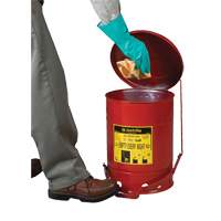 Oily Waste Cans, FM Approved/UL Listed, 21 US gal., Red WestPier