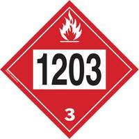 1203 Gasohol & Gasoline Flammable Liquid TDG Placard, Plastic WestPier