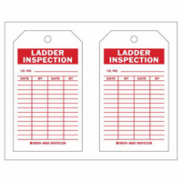 Inspection Record Tags, Polyester, 4" W x 7" H, English SX416 | WestPier