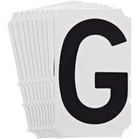 Quick-Align<sup>®</sup> Individual Gothic Number and Letter Labels, G, 4" H, Black SZ995 | WestPier