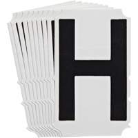 Quick-Align<sup>®</sup>Individual Gothic Number and Letter Labels, H, 4" H, Black SZ996 | WestPier