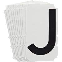 Quick-Align<sup>®</sup>Individual Gothic Number and Letter Labels, J, 4" H, Black SZ998 | WestPier