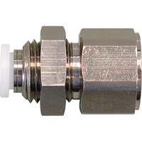 Raccord de cloison femelle filet&eacute;e Topfit, 1/4" dia., Polym&egrave;re WestPier