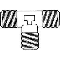 Male Pipe Tee, Brass, 1/8" WestPier