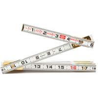 R&egrave;gle de maçon Red End, 6' lo, Bois, Graduations de 1/16" WestPier