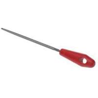 File with Red Handle, 8" L, Round, Bastard Cut WestPier