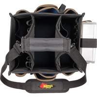 Large Electrical & Maintenance Tool Carrier, Polyester, 23 Pockets, Black WestPier