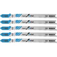 Jig Saw Blades Basic for Metal, High Speed Steel, T-Shank, 3-5/8" L WestPier