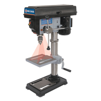 Drill Presses With Laser, 10", 1/2" Chuck, 3050 RPM WestPier