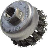 Knotted Wire Wheel Cup Brushes, 4" Dia. x 5/8"-11 Arbor TT287 | WestPier