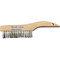 Brosses de nettoyage &agrave; manche en patin, Acier inoxydable, 4 x 16 rangs de fils, Longueur 10" WestPier