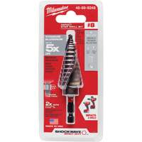 Foret &eacute;tag&eacute; #8 Shockwave Impact Duty, 1/2" - 1", Incr&eacute;ments de 1/16", Titane WestPier