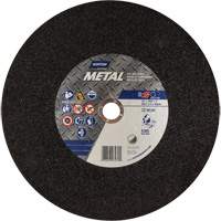 Metal A Chop Saw Cut-Off Wheel, 14" x 3/32", 1" Arbor, Type 01/41, Aluminum Oxide, 4365 RPM WestPier