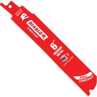 Lame de scie alternative de s&eacute;rie moyenne pour le m&eacute;tal, Bim&eacute;tal, 14-18 Dents par pouce, 6" lo x 1" la WestPier