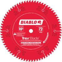 Lame de scie &agrave; d&eacute;couper Trex Blade, 10", 72 dents, Pour Plastique/Plastique WestPier