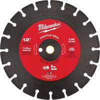 Lame de scie circulaire pour la fonte ductile, 12", Pour Fonte ductile WestPier