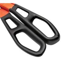 13" Serrated Aluminum Tinner Snip with Dipped Handle, 3" Cut Length, Straight Cut WestPier