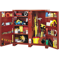 Jobsite Shelf Cabinet, Steel, 47.5 Cubic Feet, Red TEP170 | WestPier
