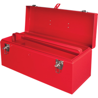 ATB100 Portable Tool Box with Metal Tool Tray, 8-3/4" D x 21" W x 9" H, Red WestPier