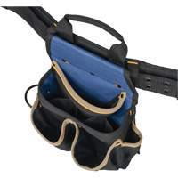 20 Pocket Tool Belt Combo, Polyester, Black WestPier
