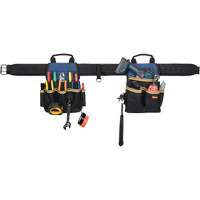 20 Pocket Tool Belt Combo, Polyester, Black WestPier