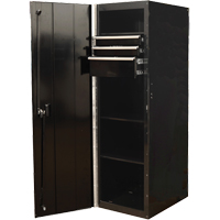 RX Series Side Cabinet, 3 Drawers, 19" W x 25" D x 61" H, Black WestPier
