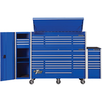 RX Series Side Cabinet, 3 Drawers, 19" W x 25" D x 61" H, Blue WestPier