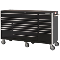 RX Series Rolling Tool Cabinet, 19 Drawers, 72" W x 25" D x 47" H, Black TEQ505 | WestPier