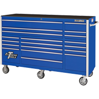RX Series Rolling Tool Cabinet, 19 Drawers, 72" W x 25" D x 47" H, Blue TEQ506 | WestPier