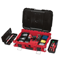 Packout Tool Box, 22" x 16" x 7", Black/Red WestPier