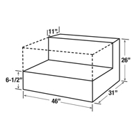 Steel Fuel Transfer Tank, Steel, 85 gal. Capacity, Black WestPier