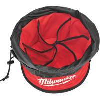 Sac range-tout style parachute, 11-4/5" lo x 11-4/5" la x 11" h, Nylon, Noir/Rouge WestPier