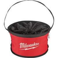 Sac range-tout style parachute, 11-4/5" lo x 11-4/5" la x 11" h, Nylon, Noir/Rouge WestPier