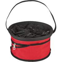 Sac range-tout style parachute, 11-4/5" lo x 11-4/5" la x 11" h, Nylon, Noir/Rouge WestPier