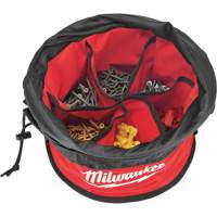 Sac range-tout style parachute, 11-4/5" lo x 11-4/5" la x 11" h, Nylon, Noir/Rouge WestPier