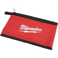 Zipper Pouch, Canvas, 1 Pockets, Black/Red WestPier