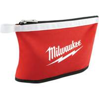 Coloured Zippered Pouches - Set of 3, Canvas, 3 Pockets, Black/Red WestPier