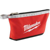 Coloured Zippered Pouches - Set of 3, Canvas, 3 Pockets, Black/Red WestPier