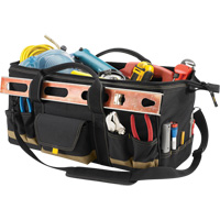 MEGAMOUTH Tool Bag, Polyester, 32 Pockets, Black WestPier