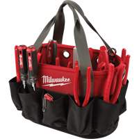 Utility Oval Bag, Ballistic Nylon, 24 Pockets, Black/Red TER017 | WestPier