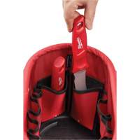 Utility Oval Bag, Ballistic Nylon, 24 Pockets, Black/Red TER017 | WestPier