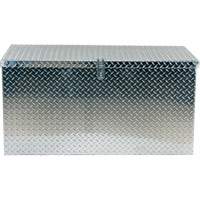 Aluminum Treadplate Portable Tool Box, 25-1/16" D x 49-1/4" W x 24" H, Silver WestPier