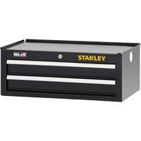 300 Series Middle Tool Chest, 26" W, 2 Drawers, Black WestPier